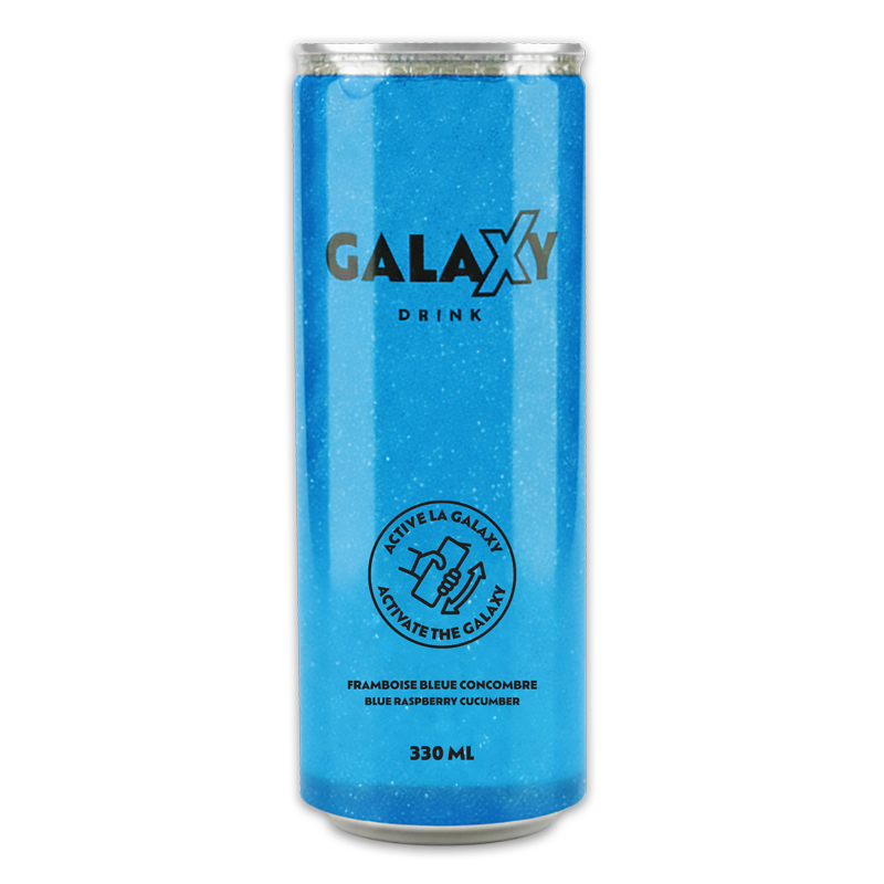 Galaxy Drink - Bleu - Framboise Bleu Concombre - 330ml